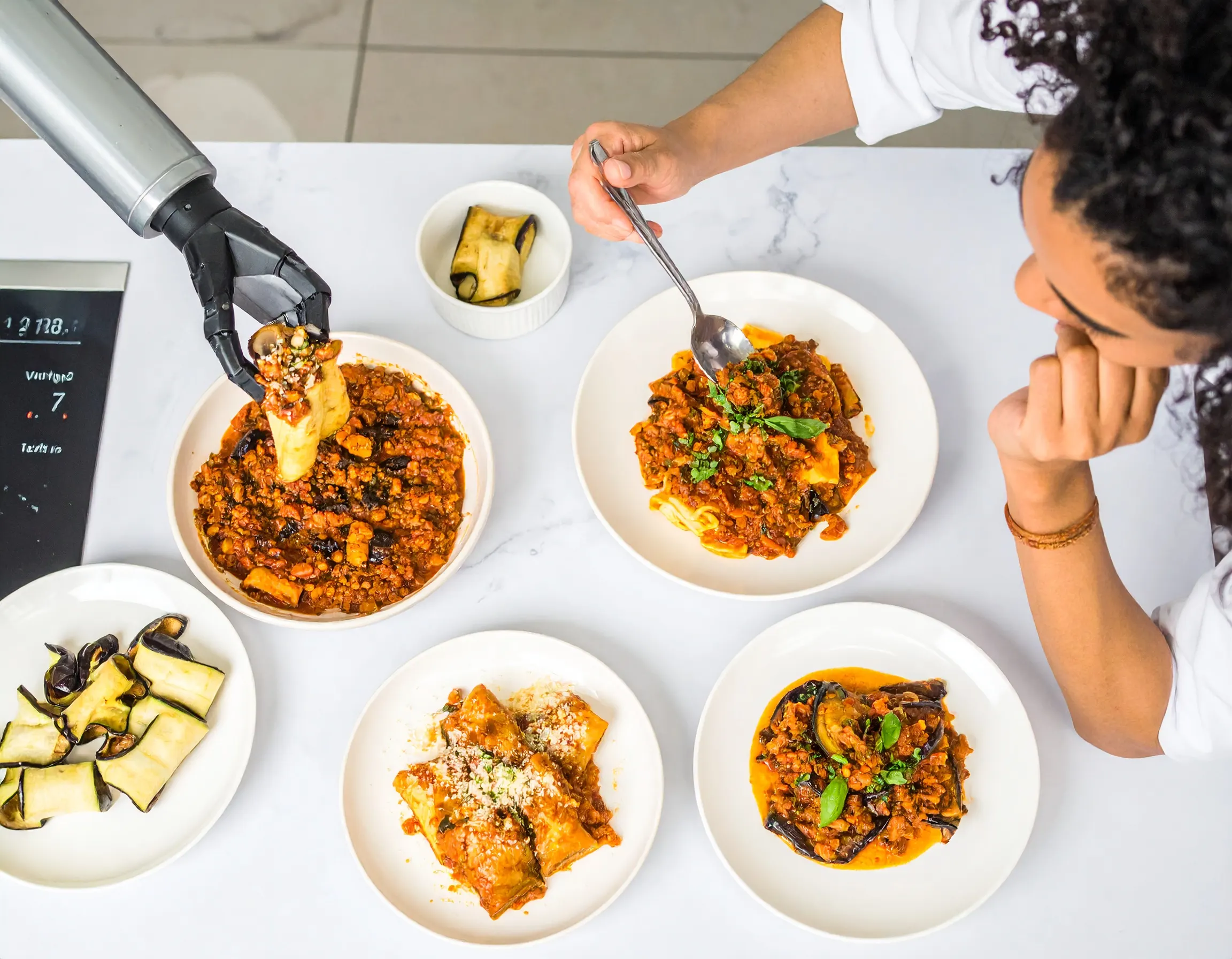 A line cook and a chef in the same kitchen — the cook executing a recipe, the chef composing the menu.